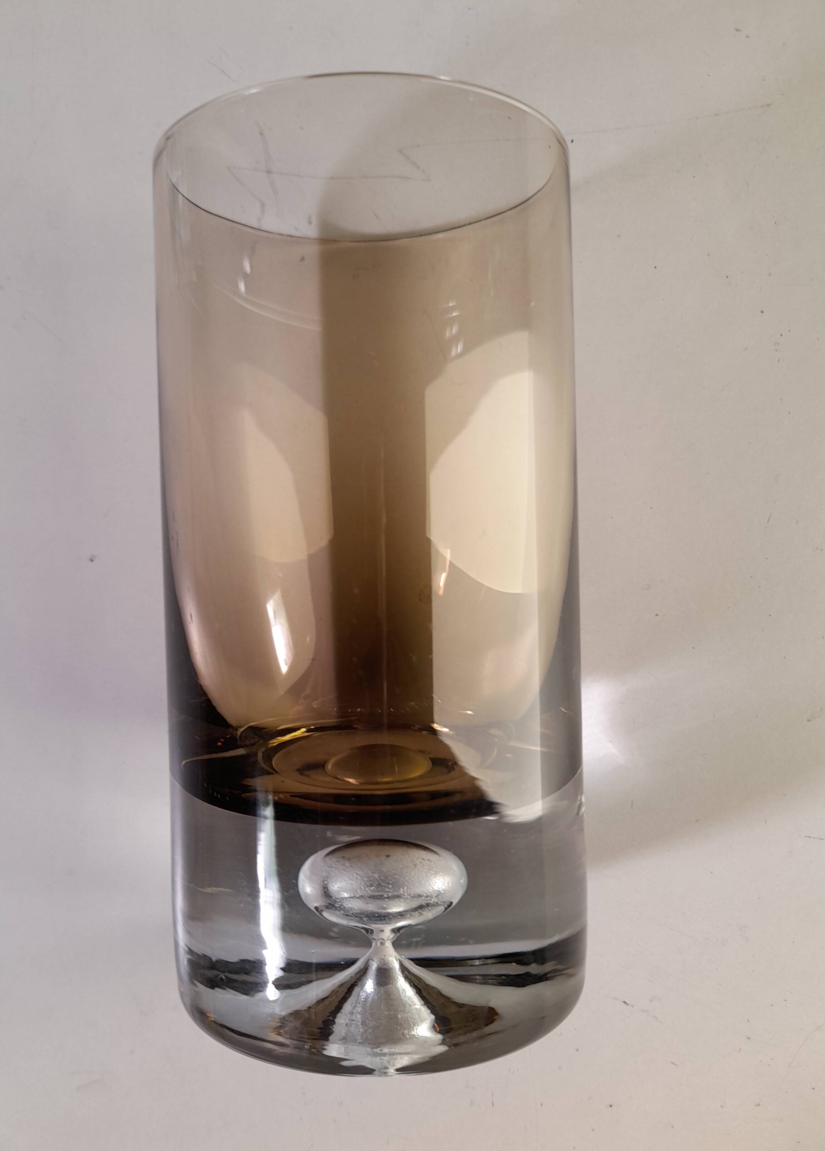 Set of 11 glasses, design by Roland Pösch Gral Glas, vintage 70s.