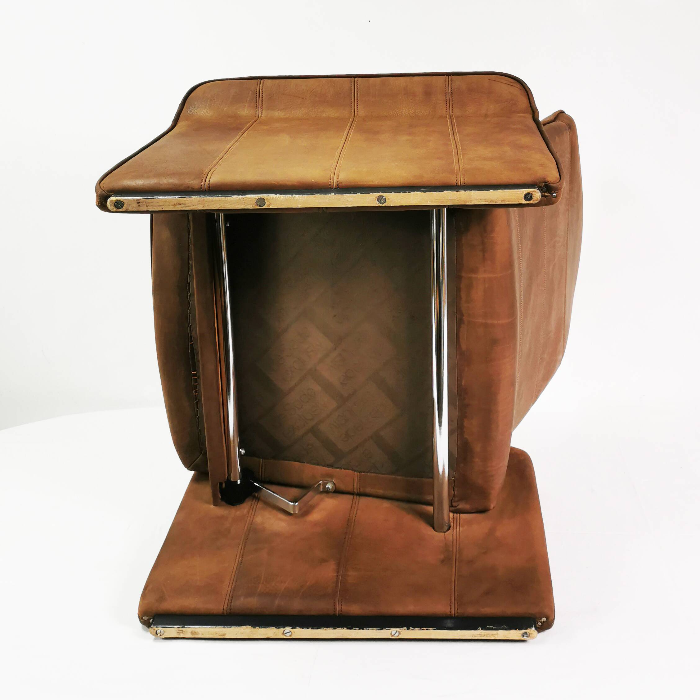 Leather armchair, De Sede, Switzerland, 1970s