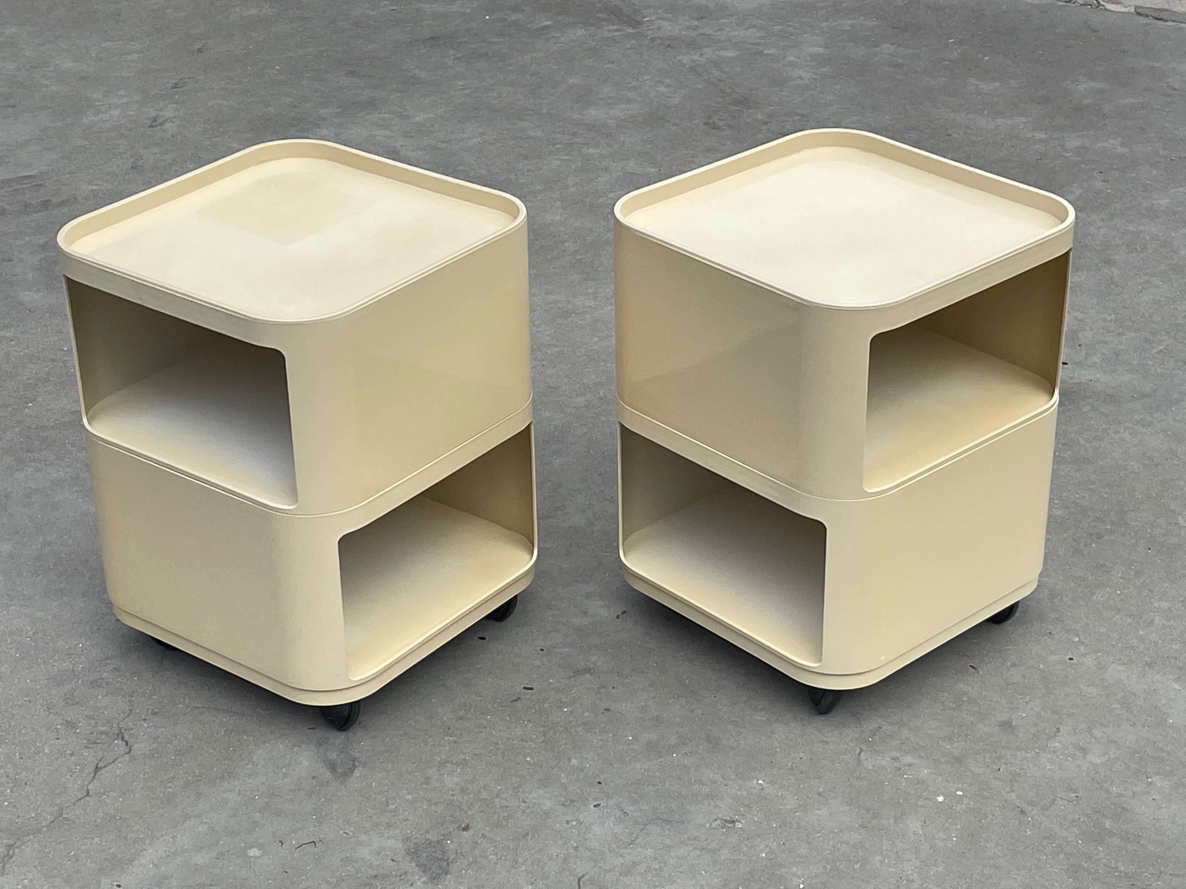 Set of Two Componibili by Anna Castelli Ferrieri for Kartell