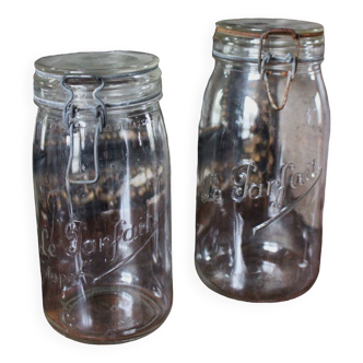 Lot 2 Transparent Glass Jars The Perfect Large Format