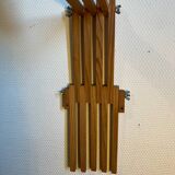 Wooden accordion wall lamp