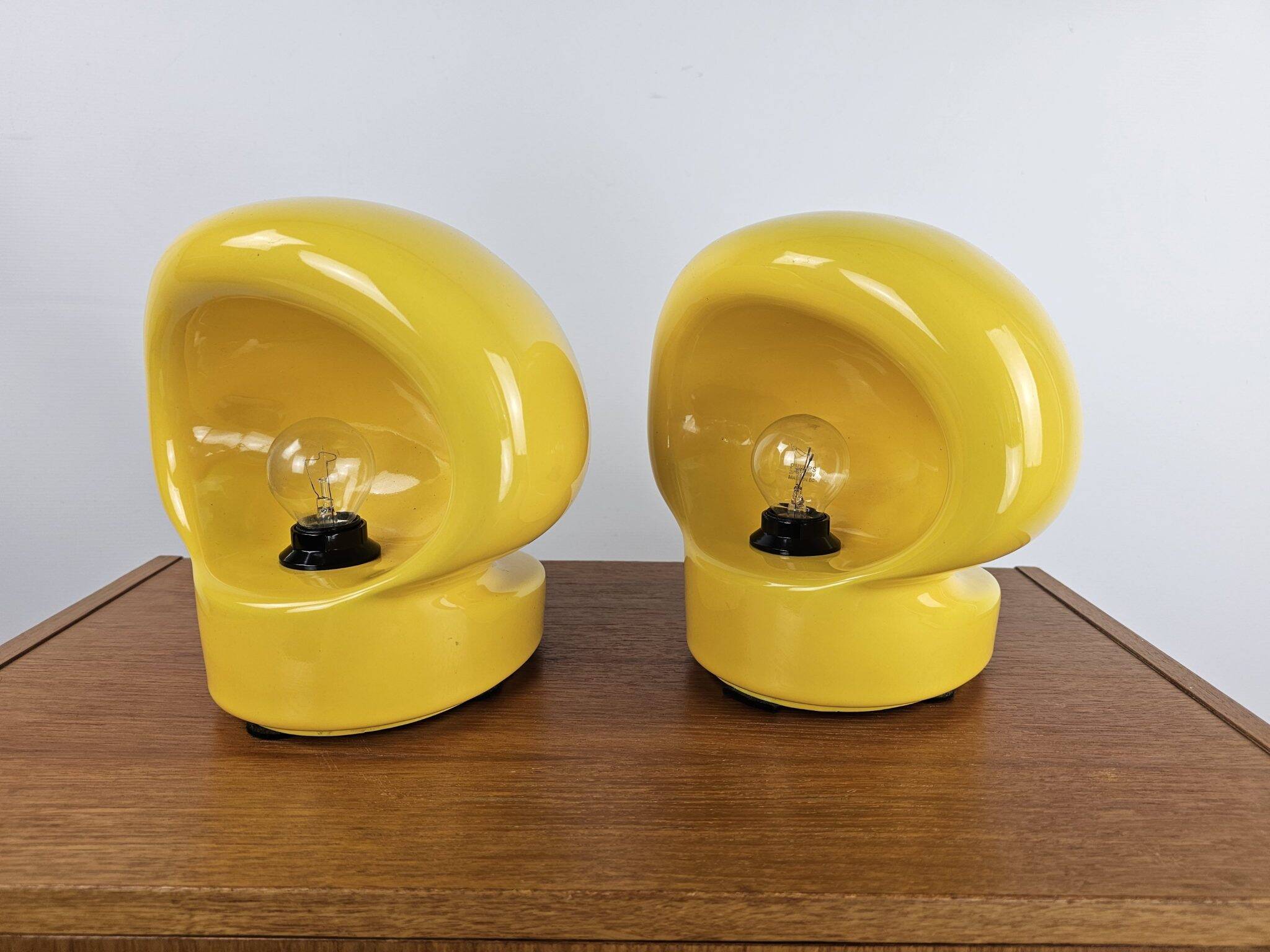 Ensemble de 2 lampes de table très rares d'Enzo Biolo pour Il Picchio, années 1960