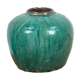 Antique emerald green ceramic vase (circa 1820)