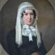 19th Century Portrait of Lady W/A White Bonnet-Oil Painting
