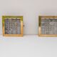 Appliques murales brutalistes en verre et laiton de Falkenbergs Belysning, Suède vers 1967