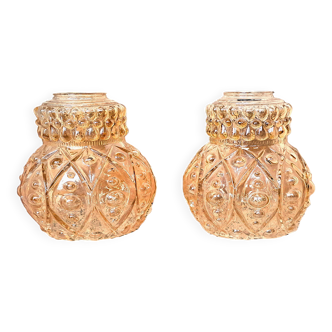 Glass Pendant Light Chandelier Ceiling Light France POP 1960 Retro Decoration 1 Pair