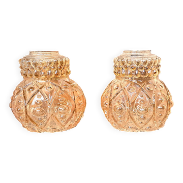Glass Pendant Light Chandelier Ceiling Light France POP 1960 Retro Decoration 1 Pair