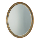 Oval Giltwood Mirror by Pieterman, The Netherlands 1960s