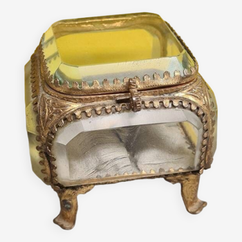 French gold plated jewelry box, from around 1900