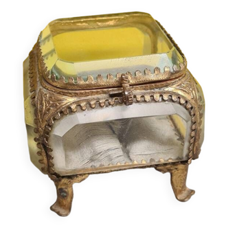 French gold plated jewelry box, from around 1900