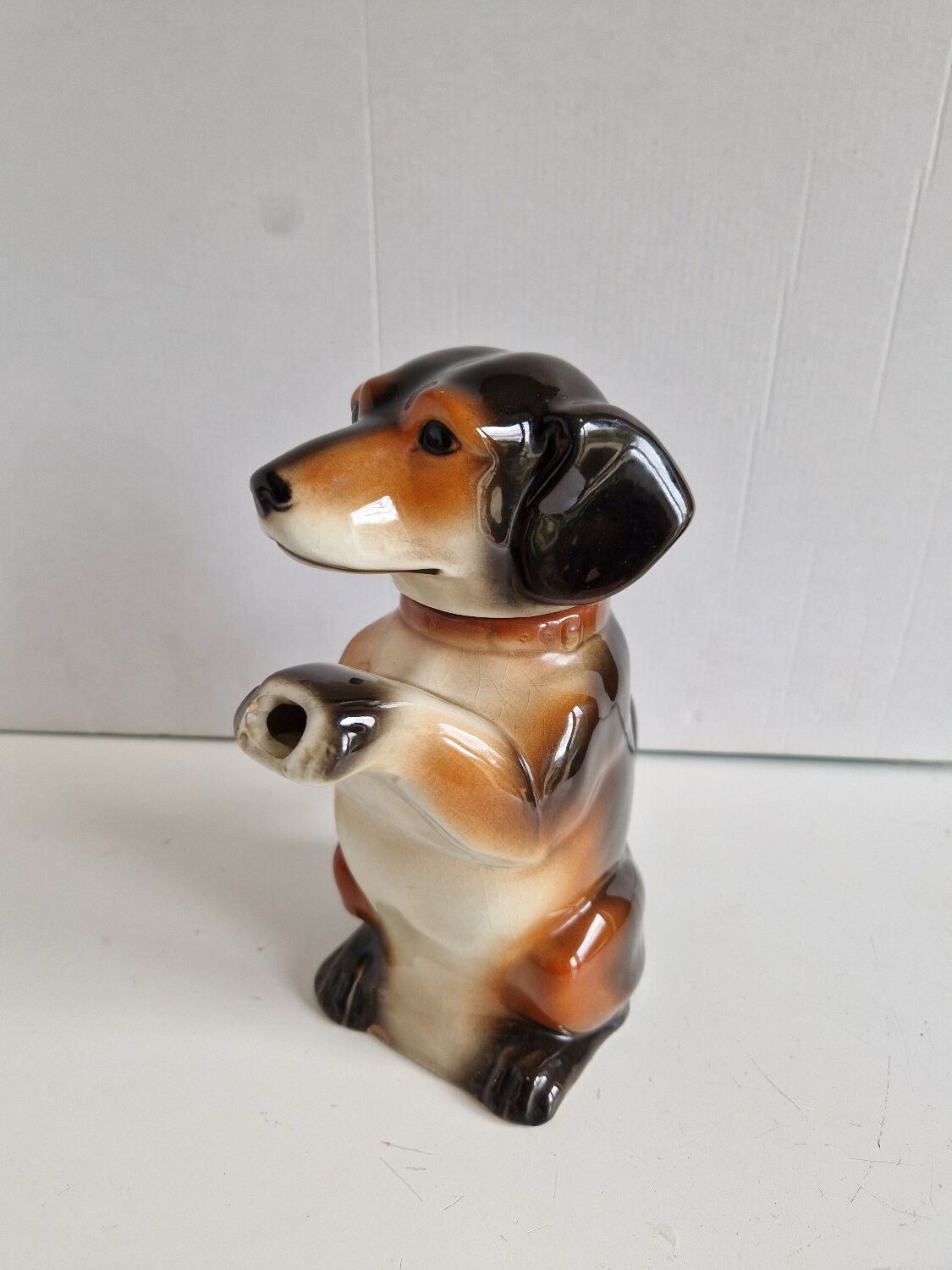Porcelain teapot, dachshund, Germany, 1938-45