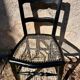 Small black antique chair