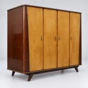 Vintage 4-door wardrobe from the 1950s