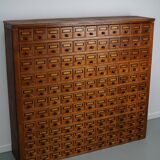 Dutch Industrial Pine Apothecary / Workshop Cabinet, circa 1930s