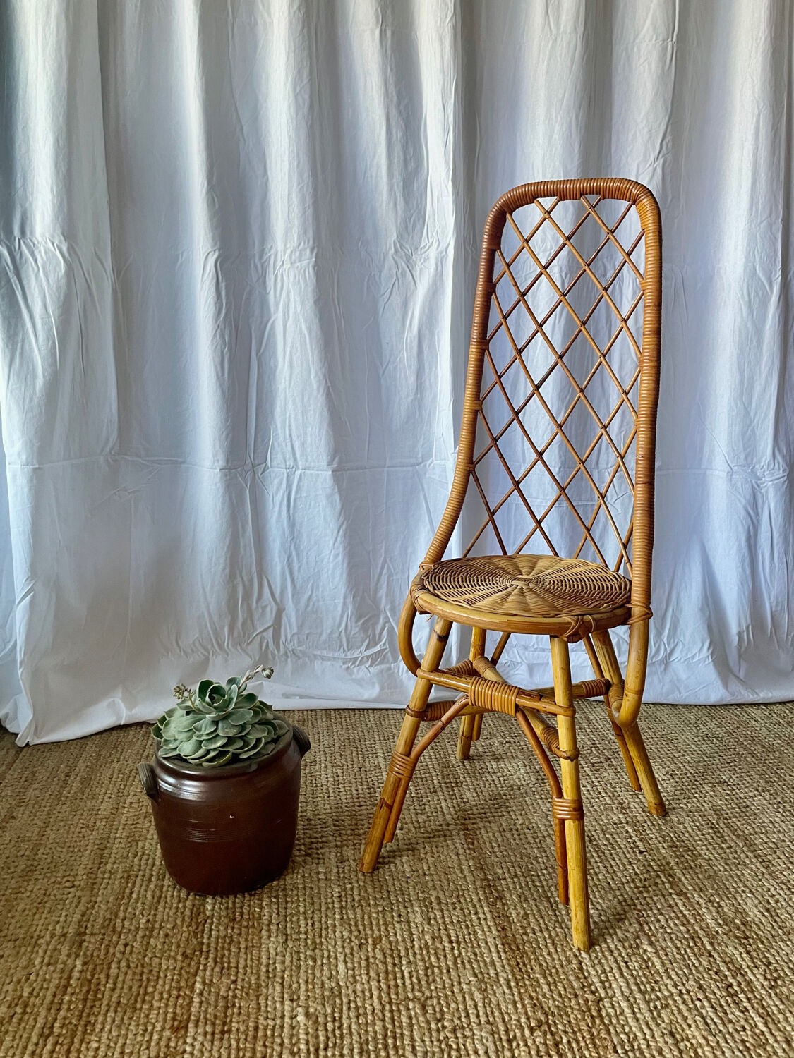 Vintage rattan chair 1960