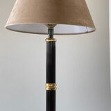 Lampe Le dauphin laiton et velours