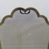 Fire screen, spark arrester, made in Italy, in brass with 3 folding flaps, 1970