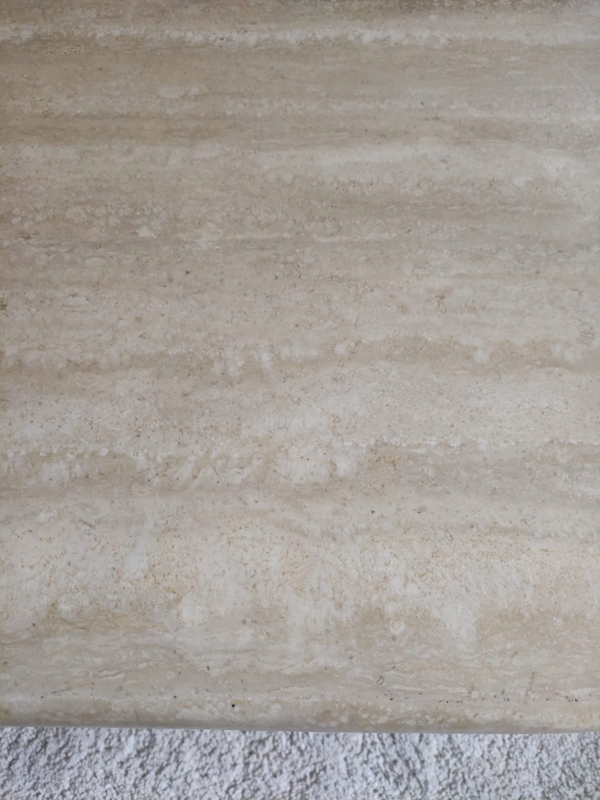 Travertine coffee table