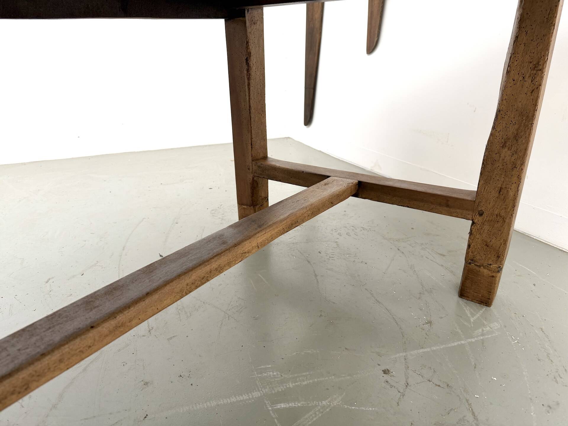 French farmhouse table in solid walnut, circa 1920