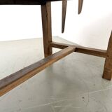 French farmhouse table in solid walnut, circa 1920