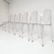 6 Victoria Ghost chairs by Philippe Starck for Kartell, after 2000.