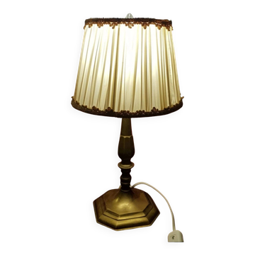 Pied de lampe a poser en laiton