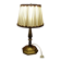 Pied de lampe a poser en laiton