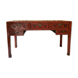 Ancient Chinese red laqué desk
