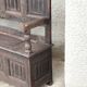 Gothic oak chest bench