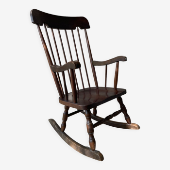 Rocking-chair rustique