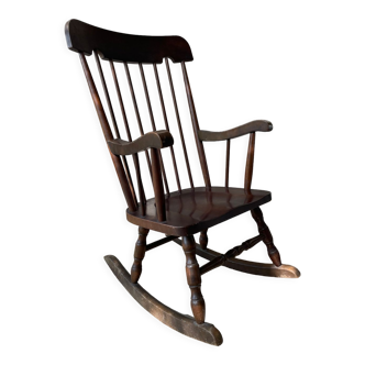Rocking-chair rustique
