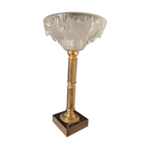 Lampe verre Ezan pied