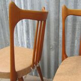 Mid-Century Dutch Organic Design Chairs from Stevens, 1950s, Set of 3