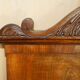 Pair of restored antique consoles from around 1815 in walnut, Regency style with mirror.
