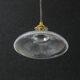 Holophane suspension in translucent glass delivered with brass socket and new cable