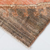 3x11 geometric red oushak runner