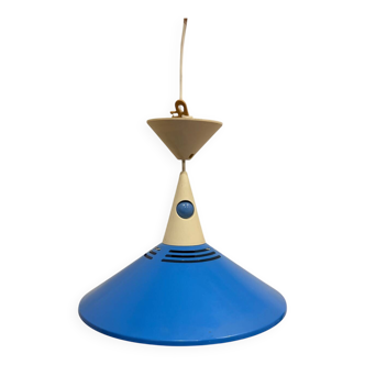 Brilliant blue metal suspension - Space age