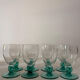 Lot of 8 vintage stemmed glasses
