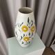 Hand painted daisies vase