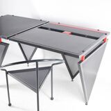 Bureau et siège en fer style Memphis