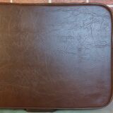 Leather suitcase