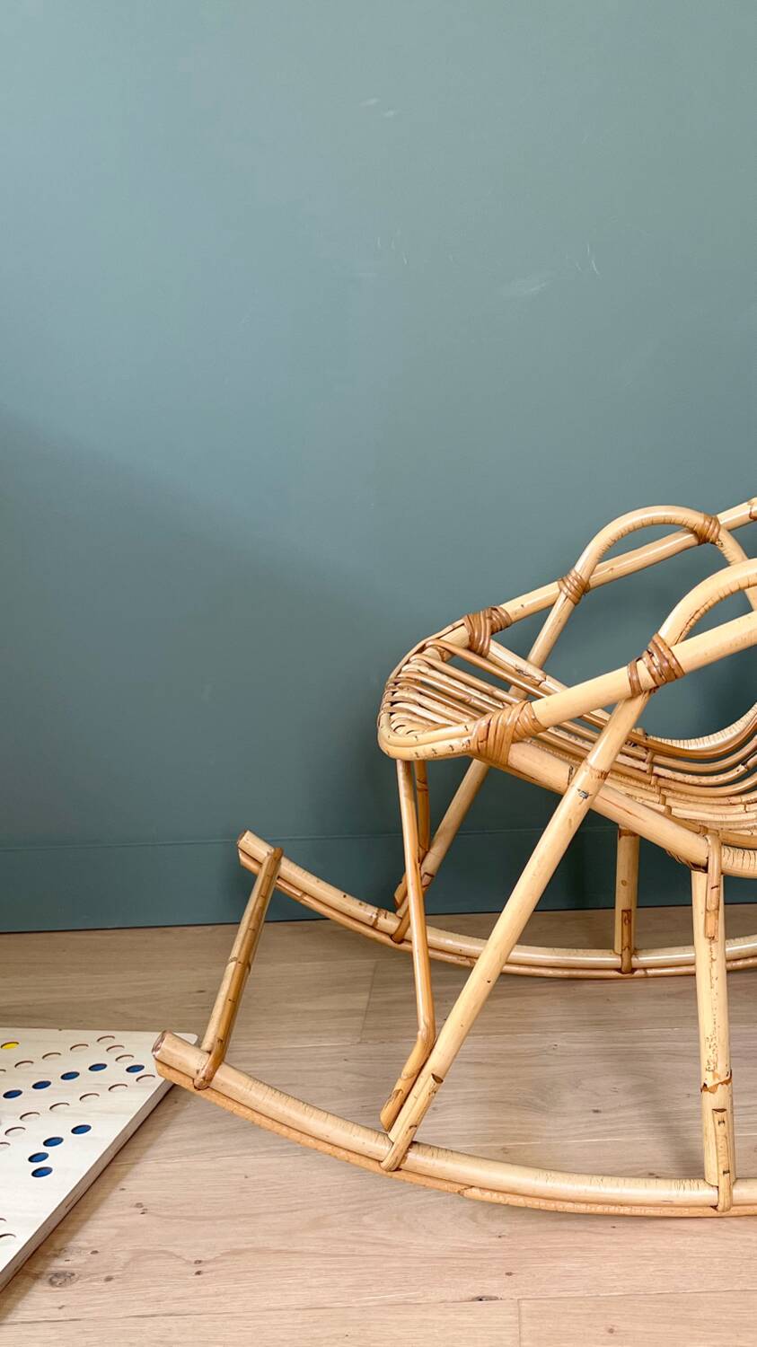 Fauteuil enfant en rotin