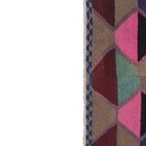 Vintage Turkish rug from Oushak, hand-woven 124x141 cm