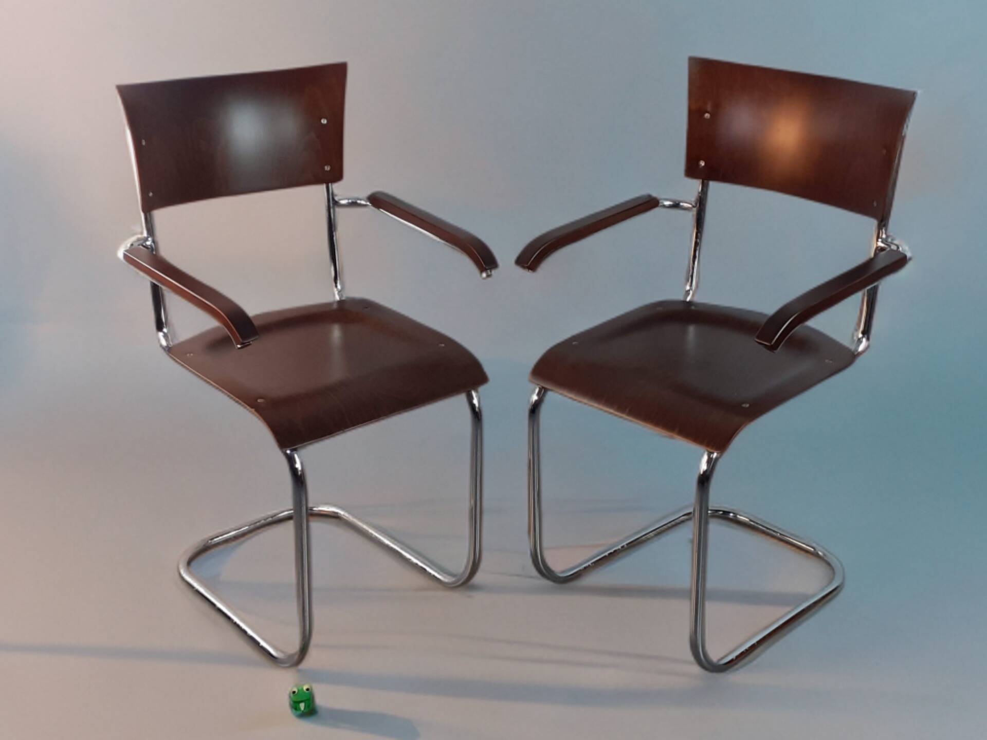 Paire de chaises Mücke Melder, Bauhaus Tchèque 1930s