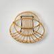 Vintage bamboo and rattan children's armchair