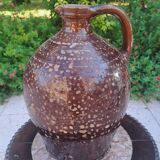 Cruche en terre cuite vernissée XIX ème