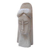 Sculpture tete de femme