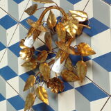 Wall light bouquet of golden iron flower