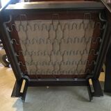 Fauteuil en cuir et palissandre Sergio Asti
