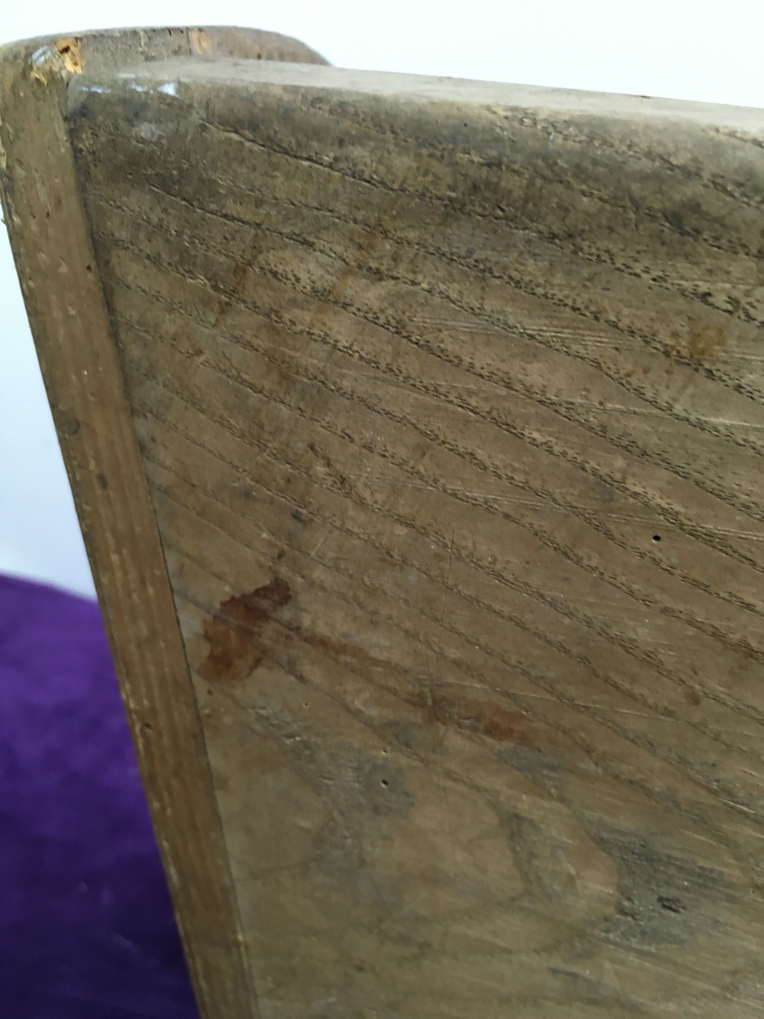 Butcher's log tray old grocery store